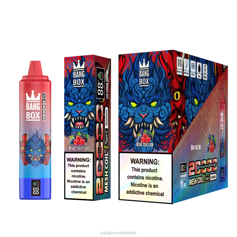 Bang Box Vape Reddit - Bang Box 20000 pust smart skærm blå razz is HHLX59