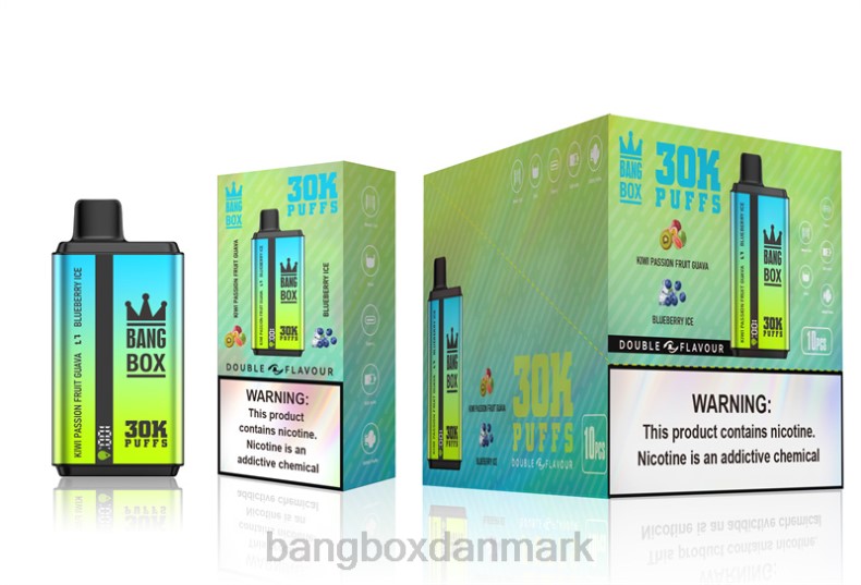 Bang Box Vape - Bang Box 30000 pust dobbelt smag kiwi passionsfrugt guava & blåbæris HHLX65