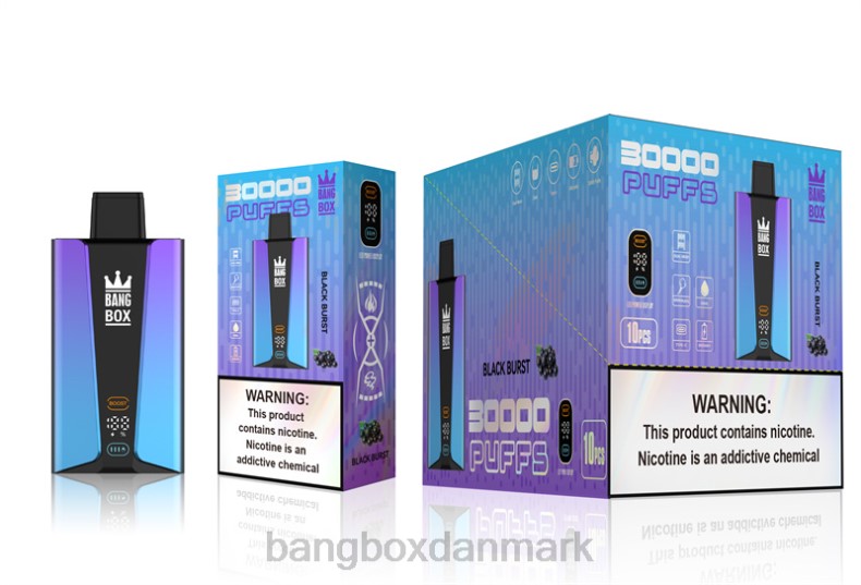 Bang Box Vape - Bang Box 30000 pust smart skærm sort udbrud HHLX77