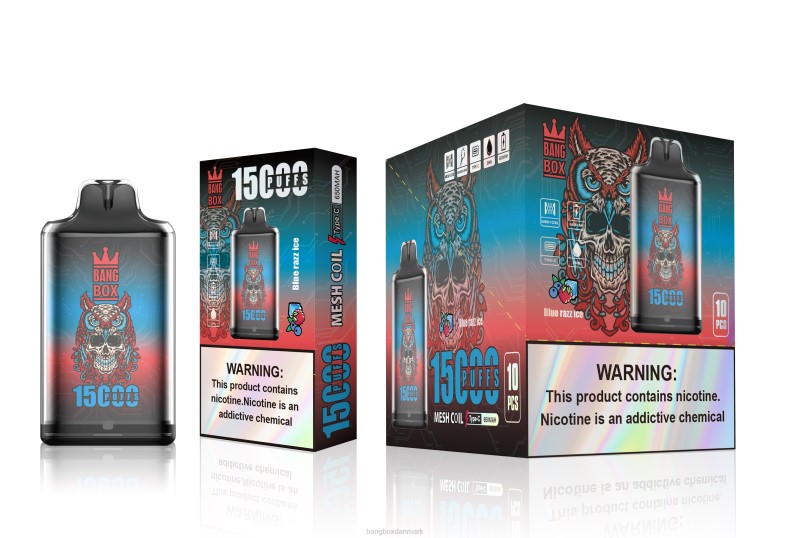 Bang Box Danmark - Bang Box s1-15000 pust blå razz is HHLX108