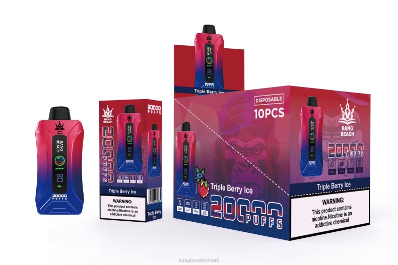Bang Box Danmark - Bang Beach 20000 pust smart screen vape tredobbelt bæris HHLX8