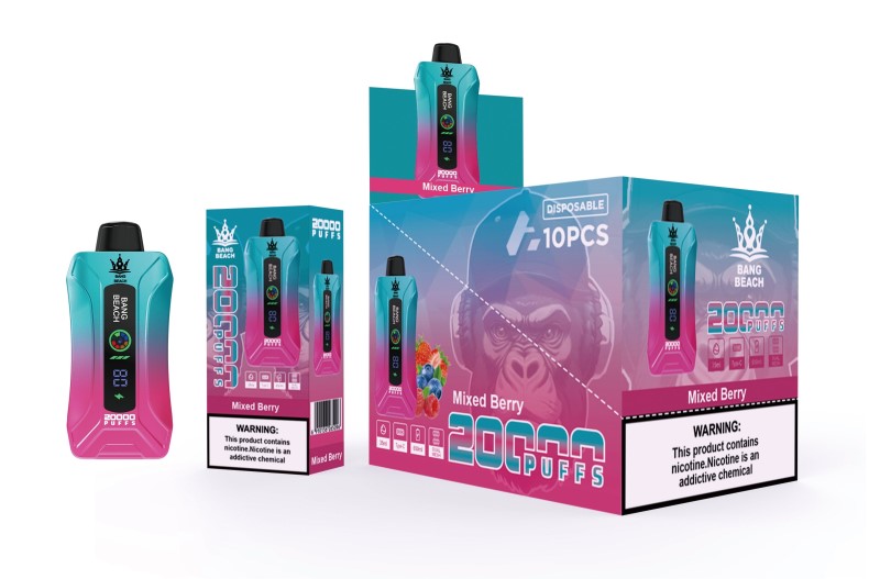 Bang Box Vape - Bang Beach 20000 pust smart screen vape blandet bær HHLX5