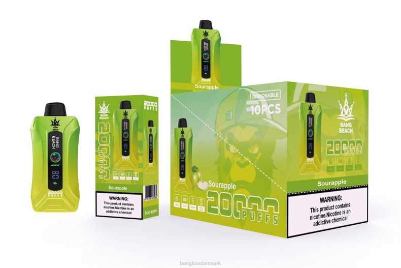 Bang Box Vape - Bang Beach 20000 pust smart screen vape surt æble HHLX1