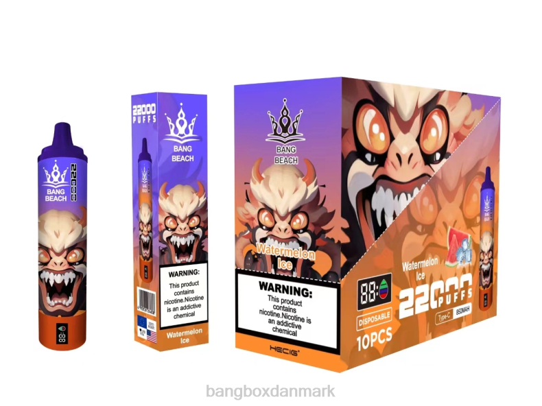 Vape Bang Box - Bang Beach 22000 pust smart skærm vandmelon is HHLX22
